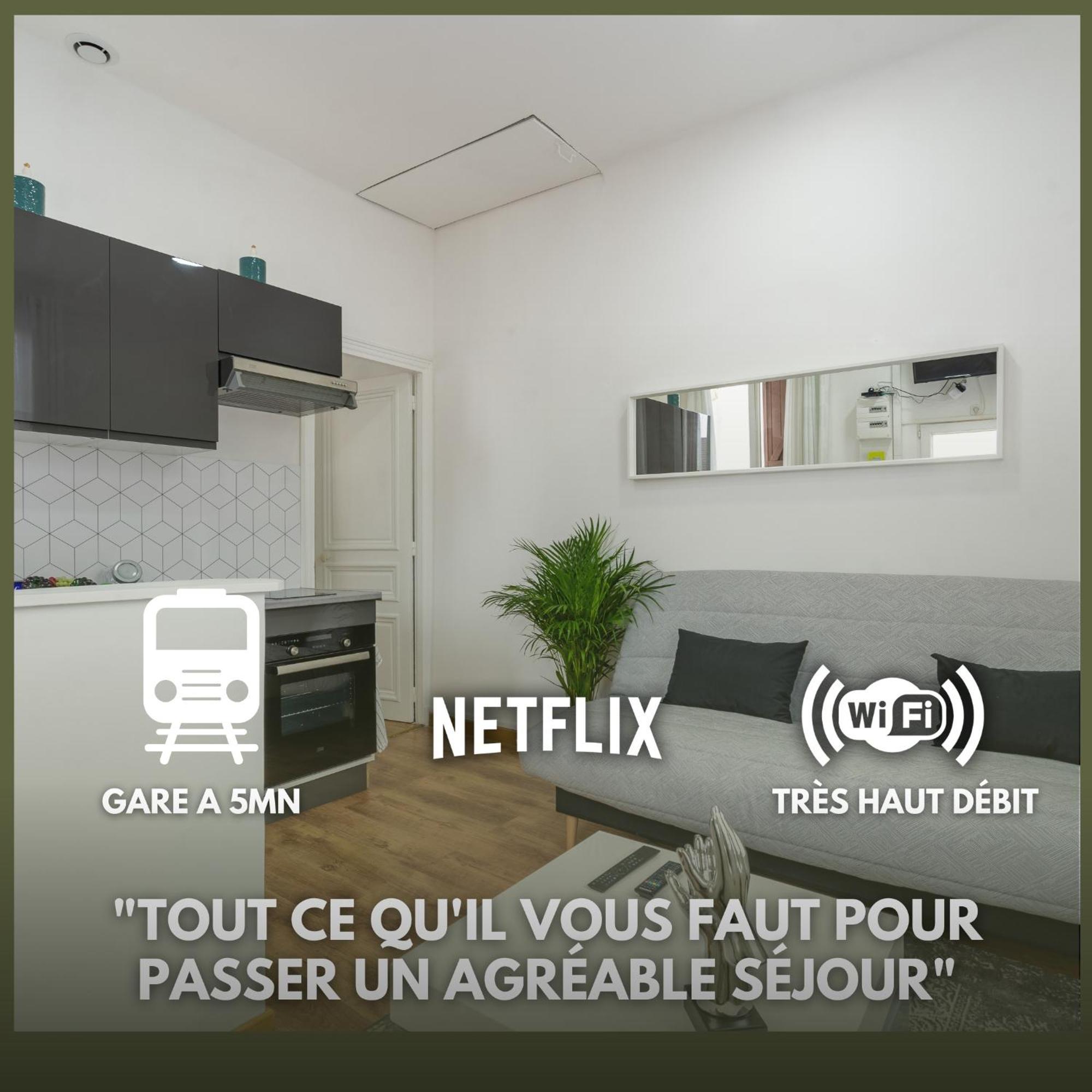Cocon Douillet, Proche Gare, Wifi